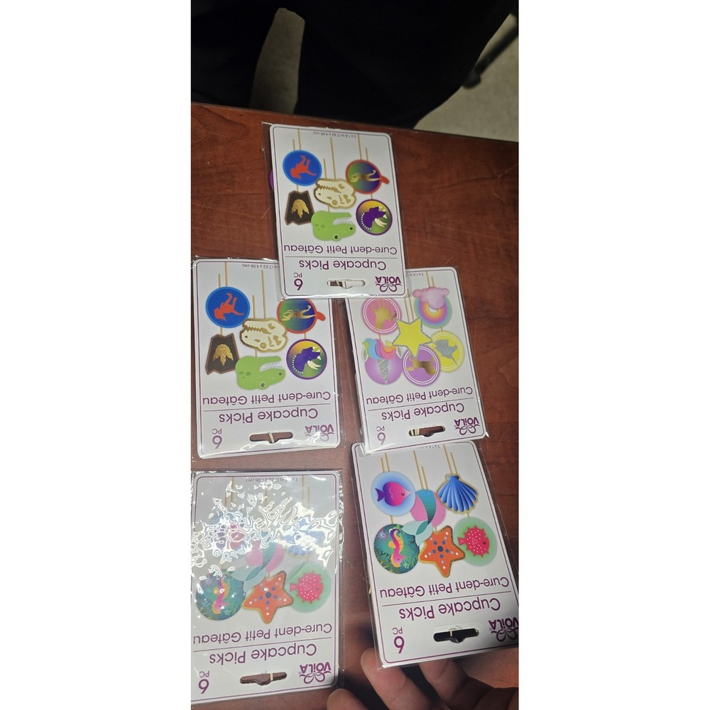 Lot Of 5 Cupcake Toothpick